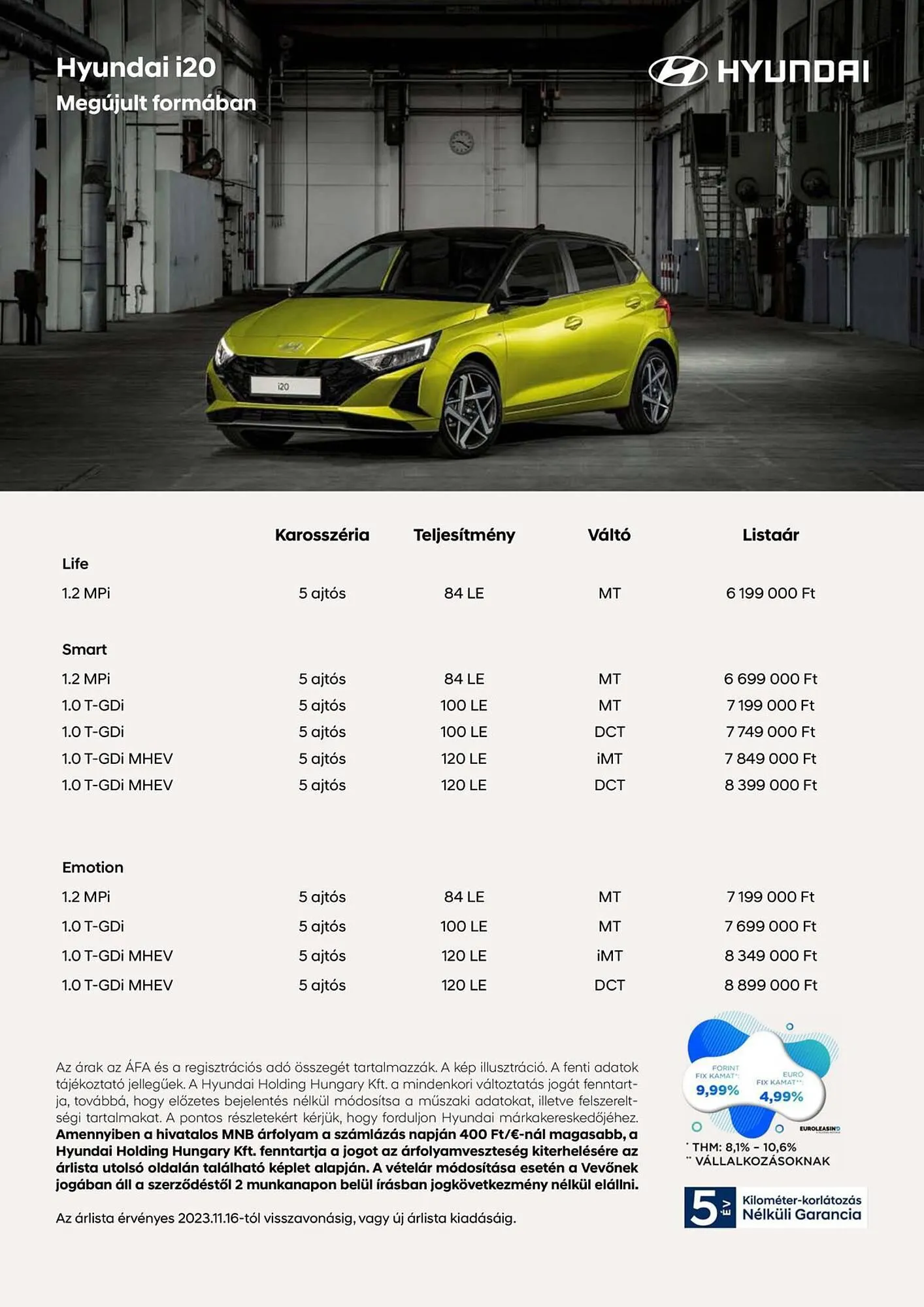 Katalógus Hyundai i20 akciós újság november 17.-tól november 17.-ig 2024. - Oldal 1