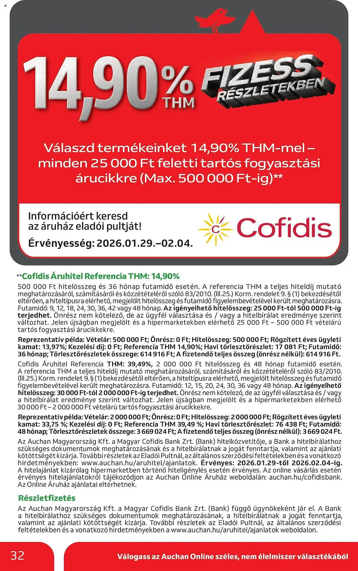 Katalógus Auchan akciós újság január 29.-tól február 4.-ig 2026. - Oldal 32
