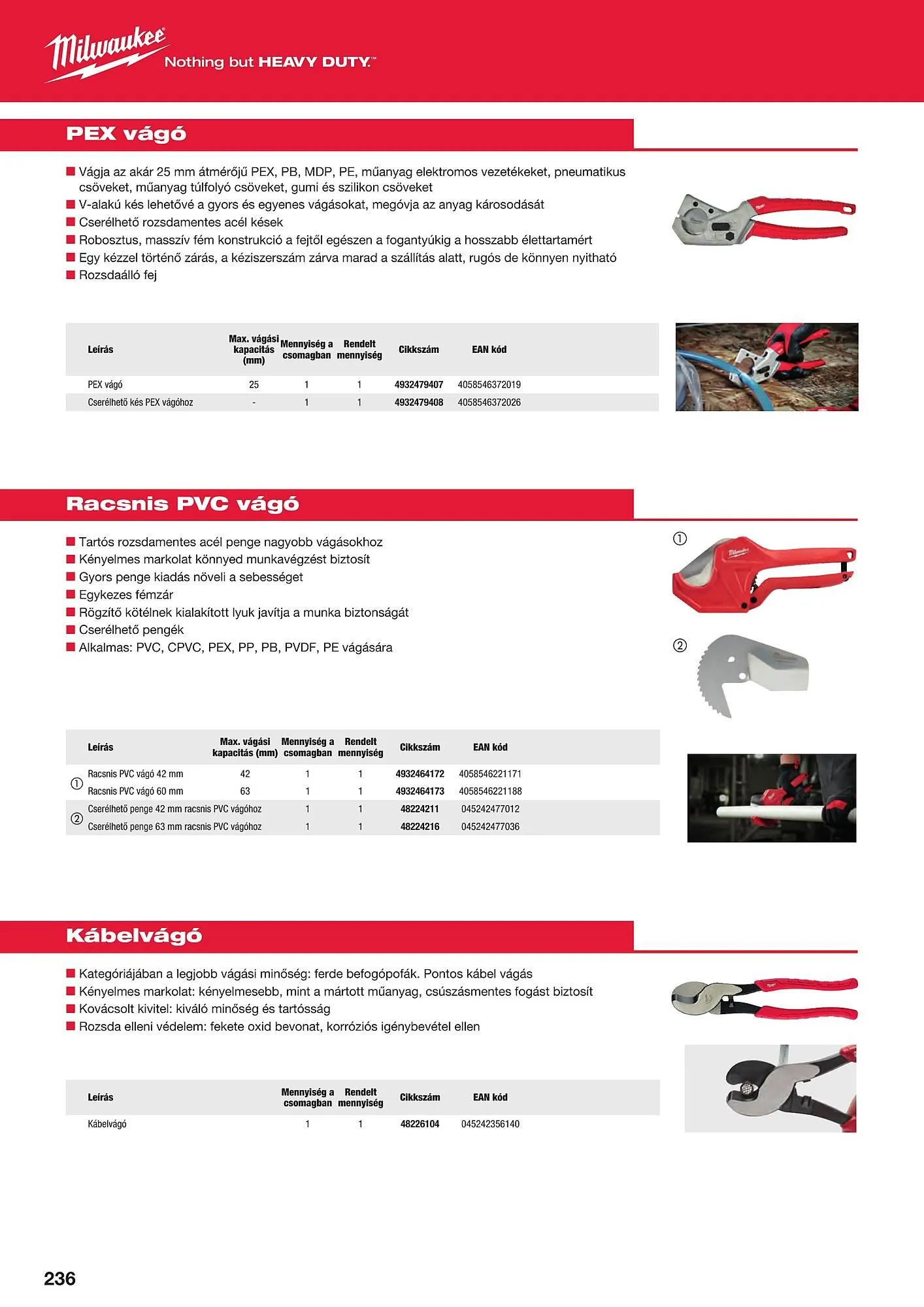 Katalógus Milwaukeetool akciós újság augusztus 14.-tól december 31.-ig 2024. - Oldal 236