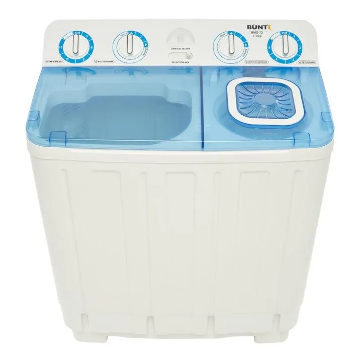 Félautomata mosógép Büntz BMS-72, 7 kg, 5 kg kapacitás, 330 W, fehér/kék