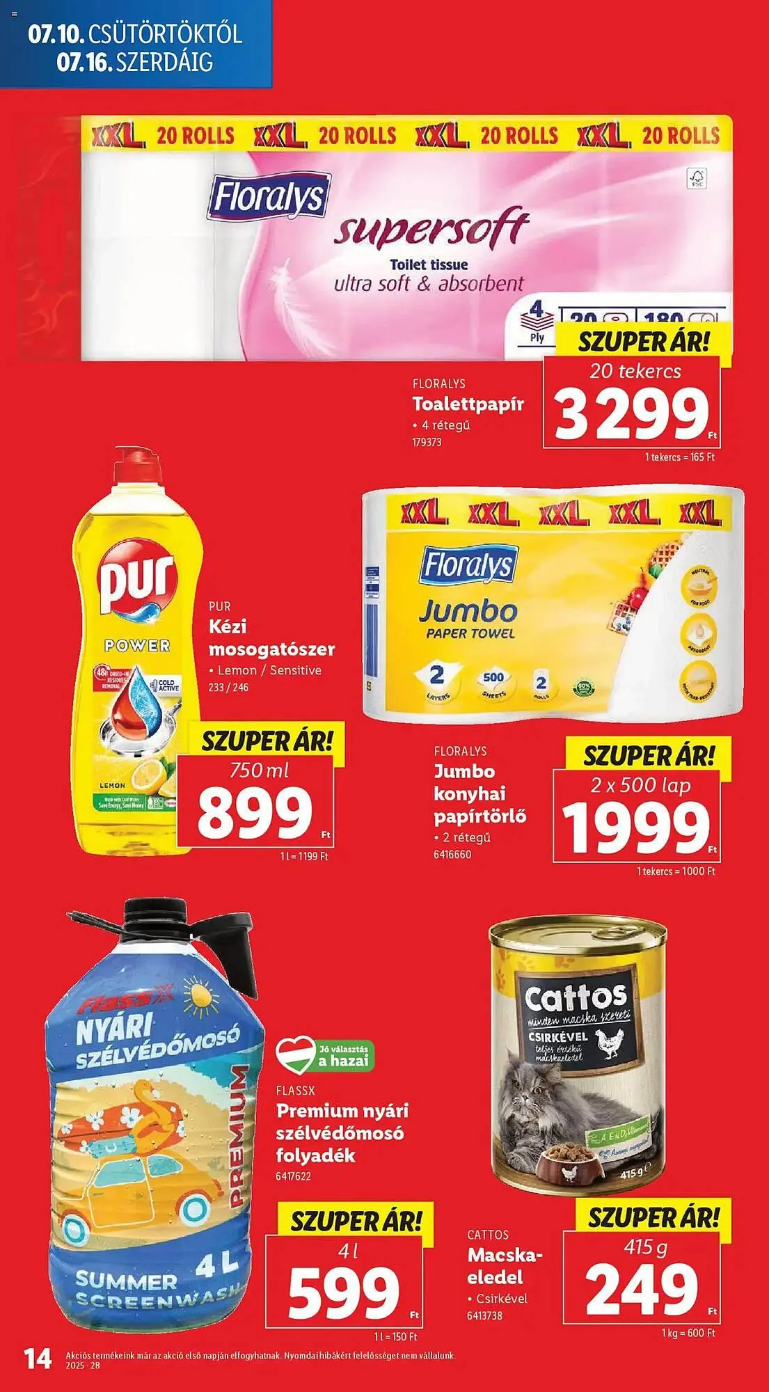 Katalógus Lidl akciós újság július 10.-tól július 16.-ig 2025. - Oldal 14