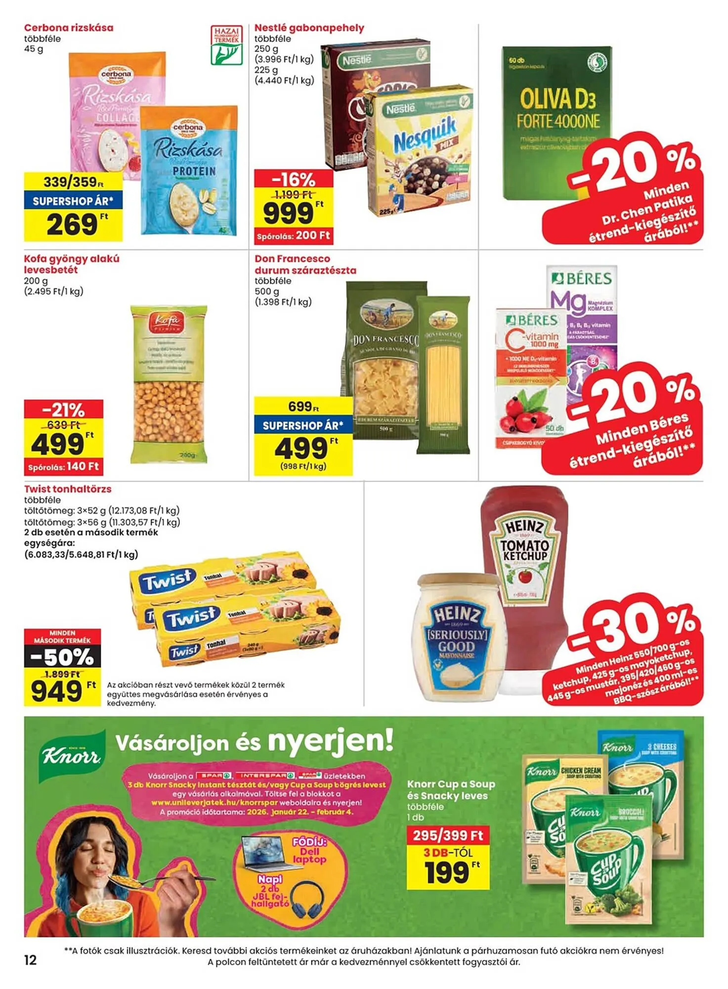 Katalógus Spar akciós újság január 22.-tól január 28.-ig 2026. - Oldal 12