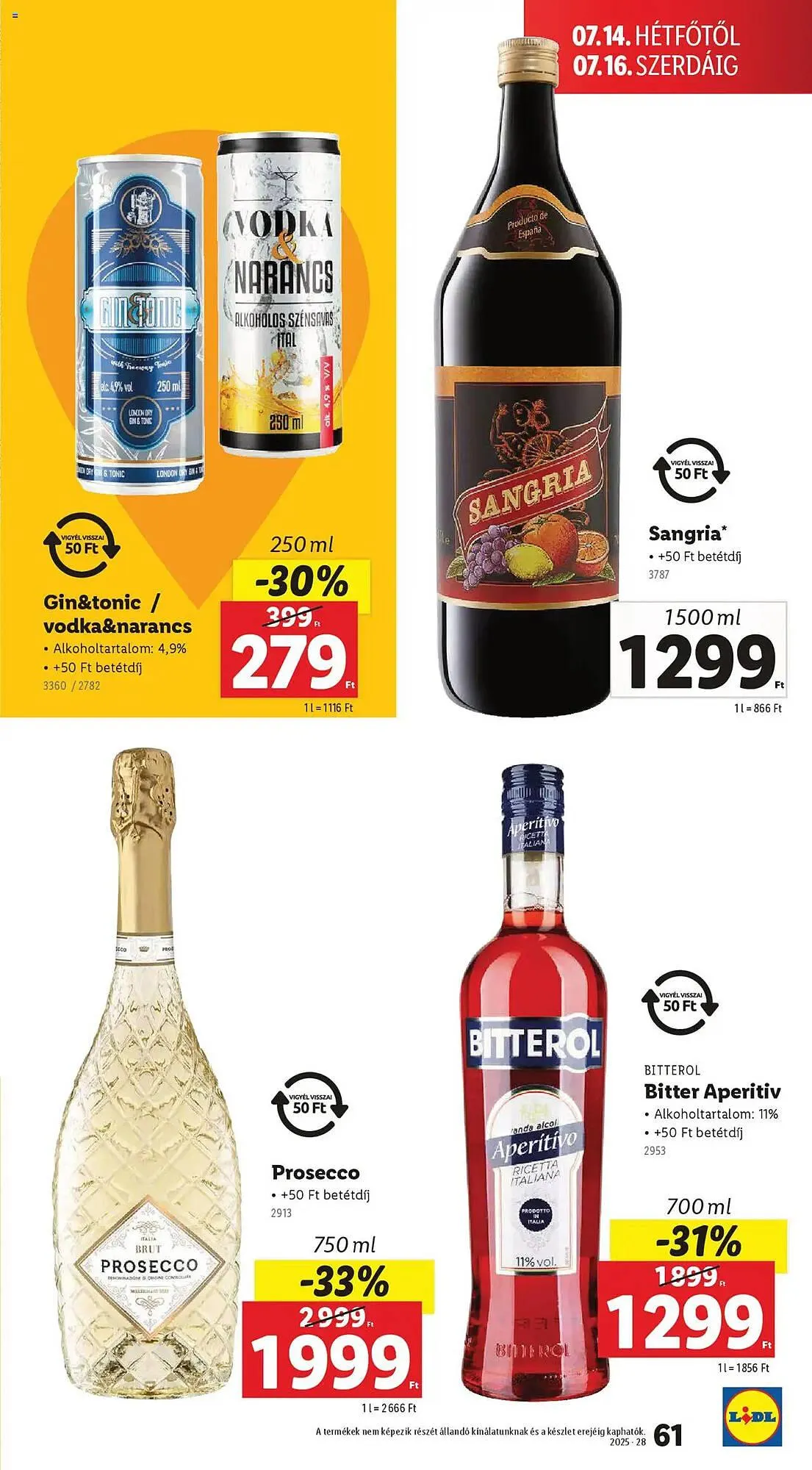Katalógus Lidl akciós újság július 10.-tól július 16.-ig 2025. - Oldal 61