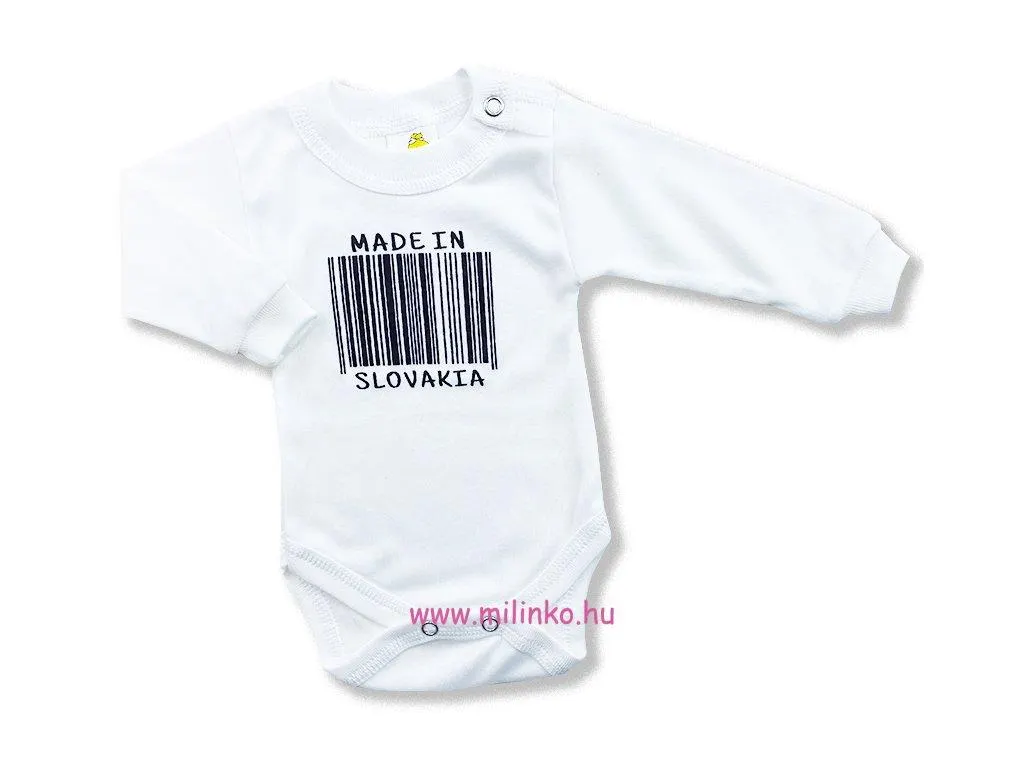Baba body - Made in Slovakia, fehér