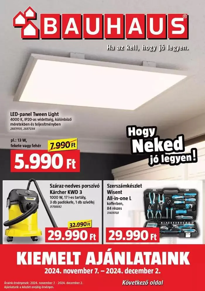 Katalógus Katalógus Bauhaus november 7.-tól november 21.-ig 2024. - Oldal 1