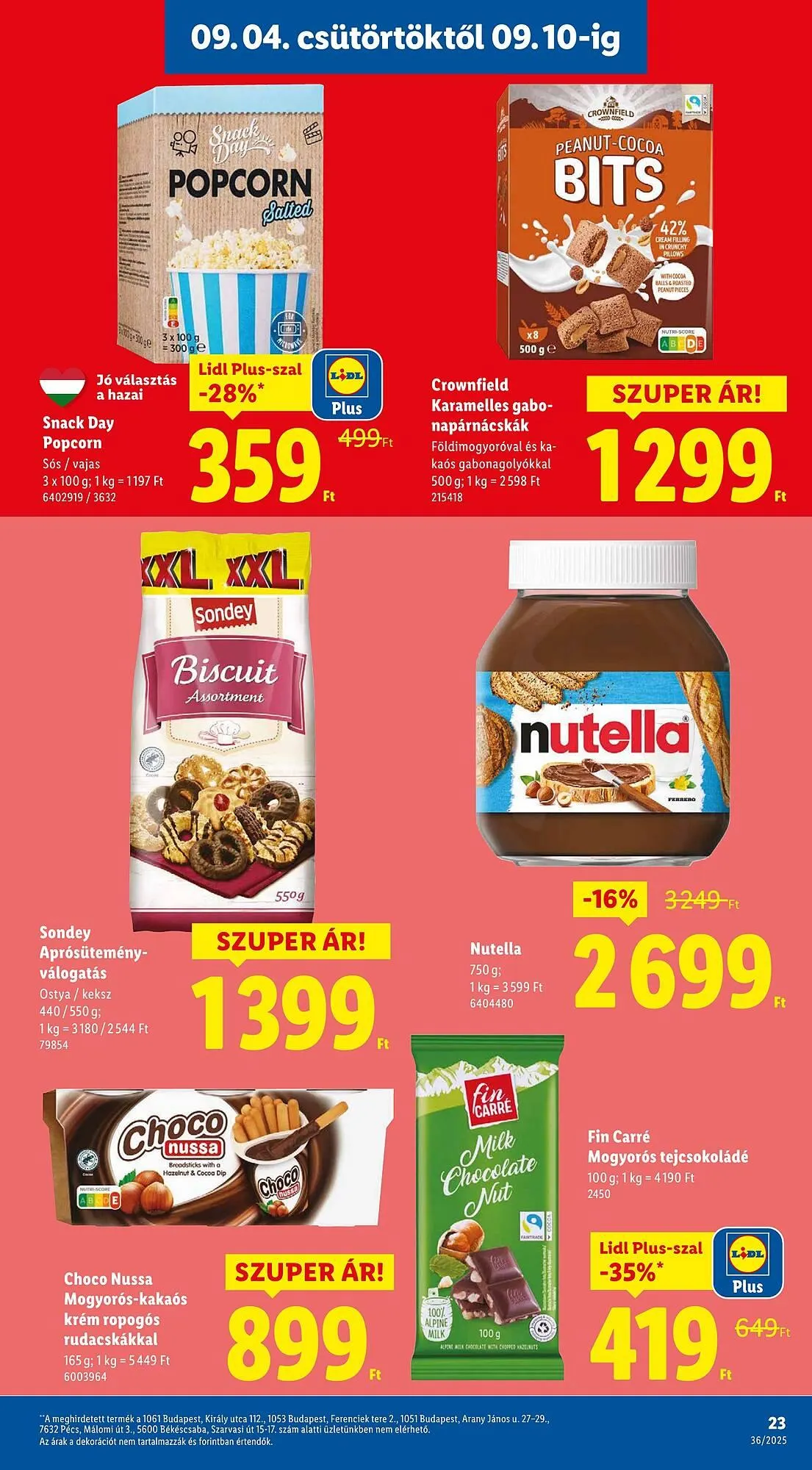 Katalógus Pick-Lidl Nyereményjáték 2025.09.24 akciós újság szeptember 4.-tól szeptember 10.-ig 2025. - Oldal 23