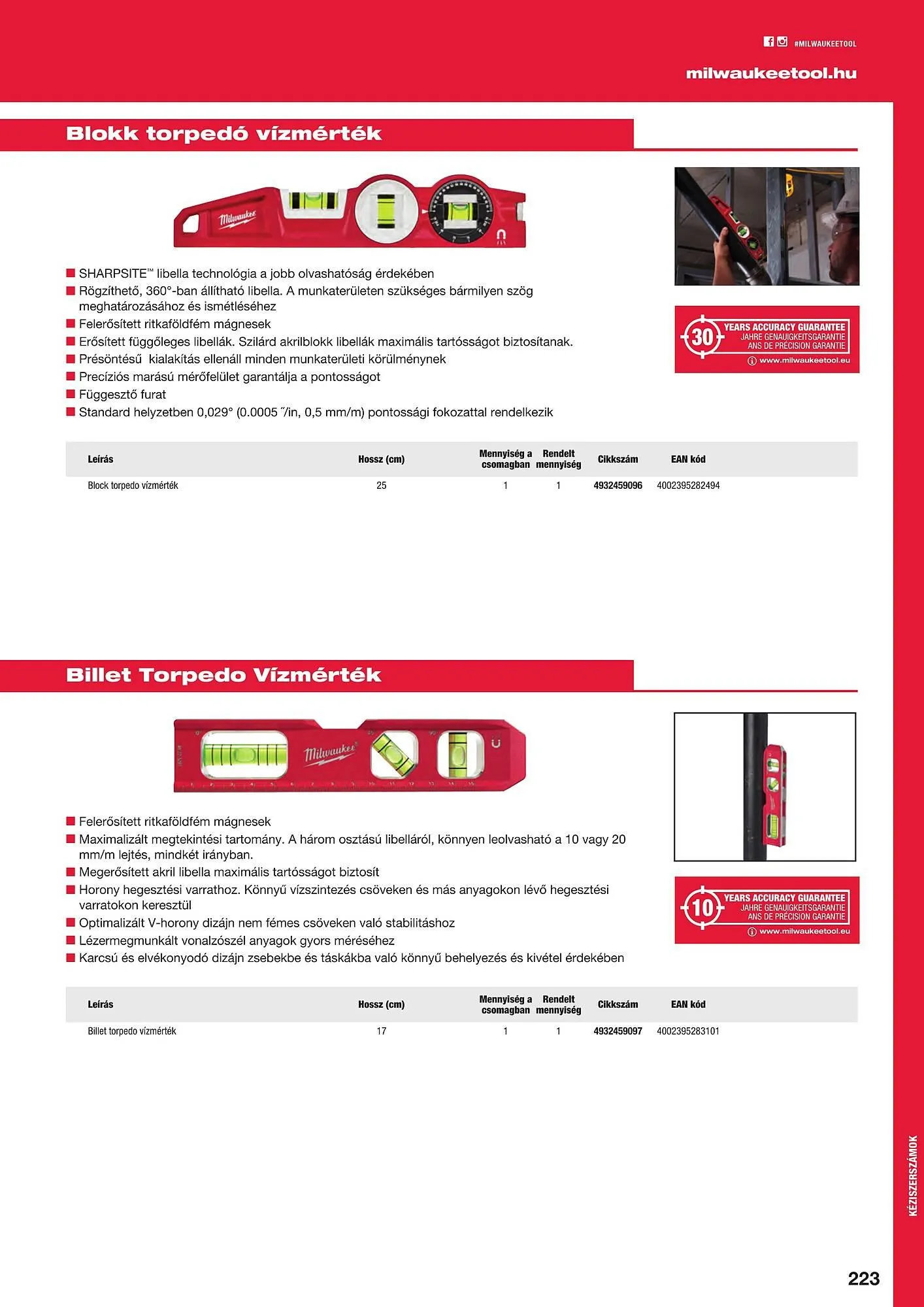 Katalógus Milwaukeetool akciós újság augusztus 14.-tól december 31.-ig 2024. - Oldal 223