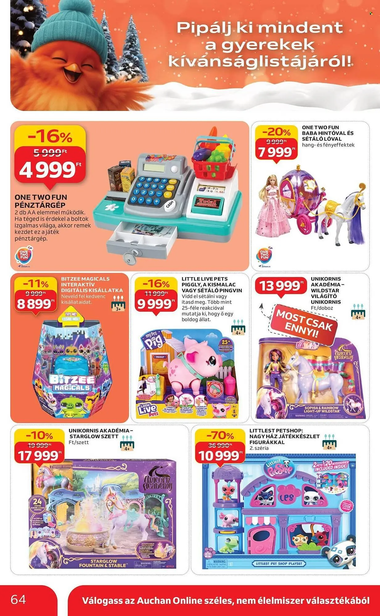 Katalógus Auchan akciós újság december 4.-tól december 10.-ig 2025. - Oldal 64