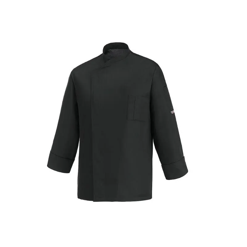 EGOchef OTTAVIO TENCEL szakácskabát fekete - hosszú ujjú