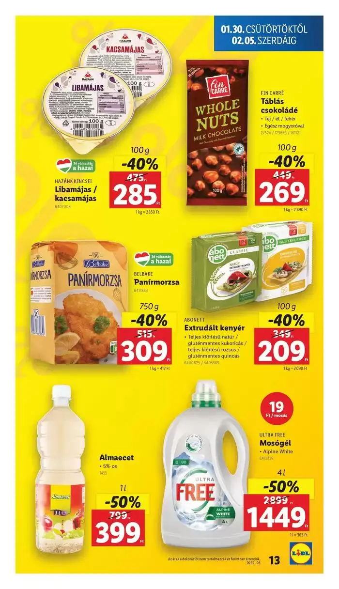 Katalógus Akciós újság – 05. hét január 30.-tól február 5.-ig 2025. - Oldal 13