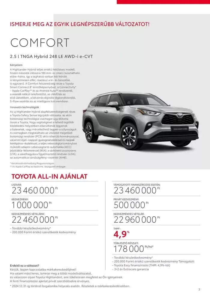 Katalógus Toyota Highlander október 2.-tól október 2.-ig 2025. - Oldal 3