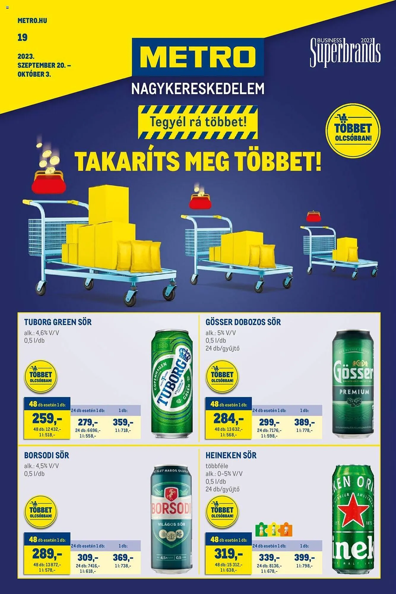 Katalógus Metro akciós újság szeptember 20.-tól október 3.-ig 2023. - Oldal 1