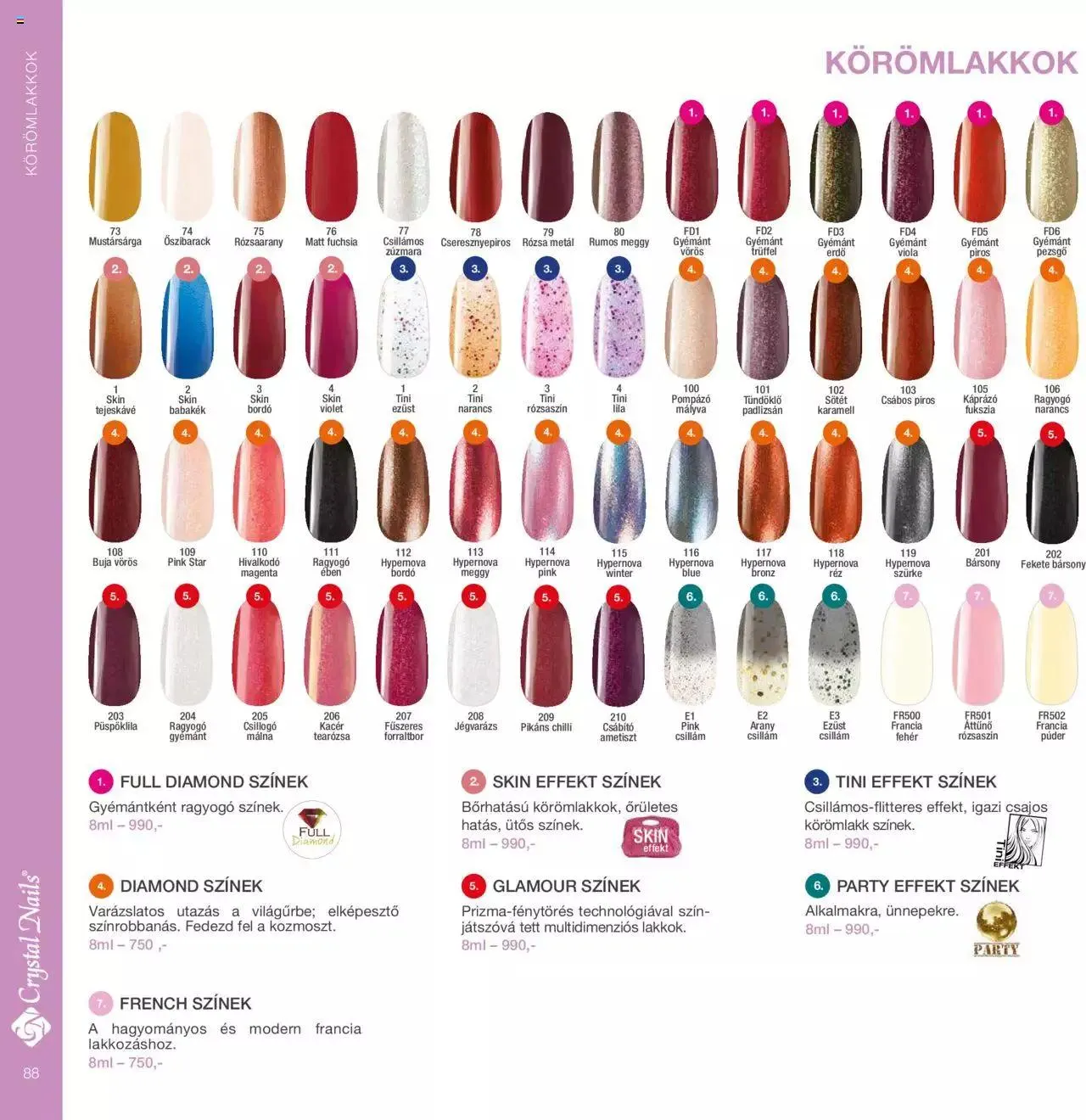Katalógus Crystal Nails - Nagykatalógus 22/23 március 8.-tól december 31.-ig 2023. - Oldal 88