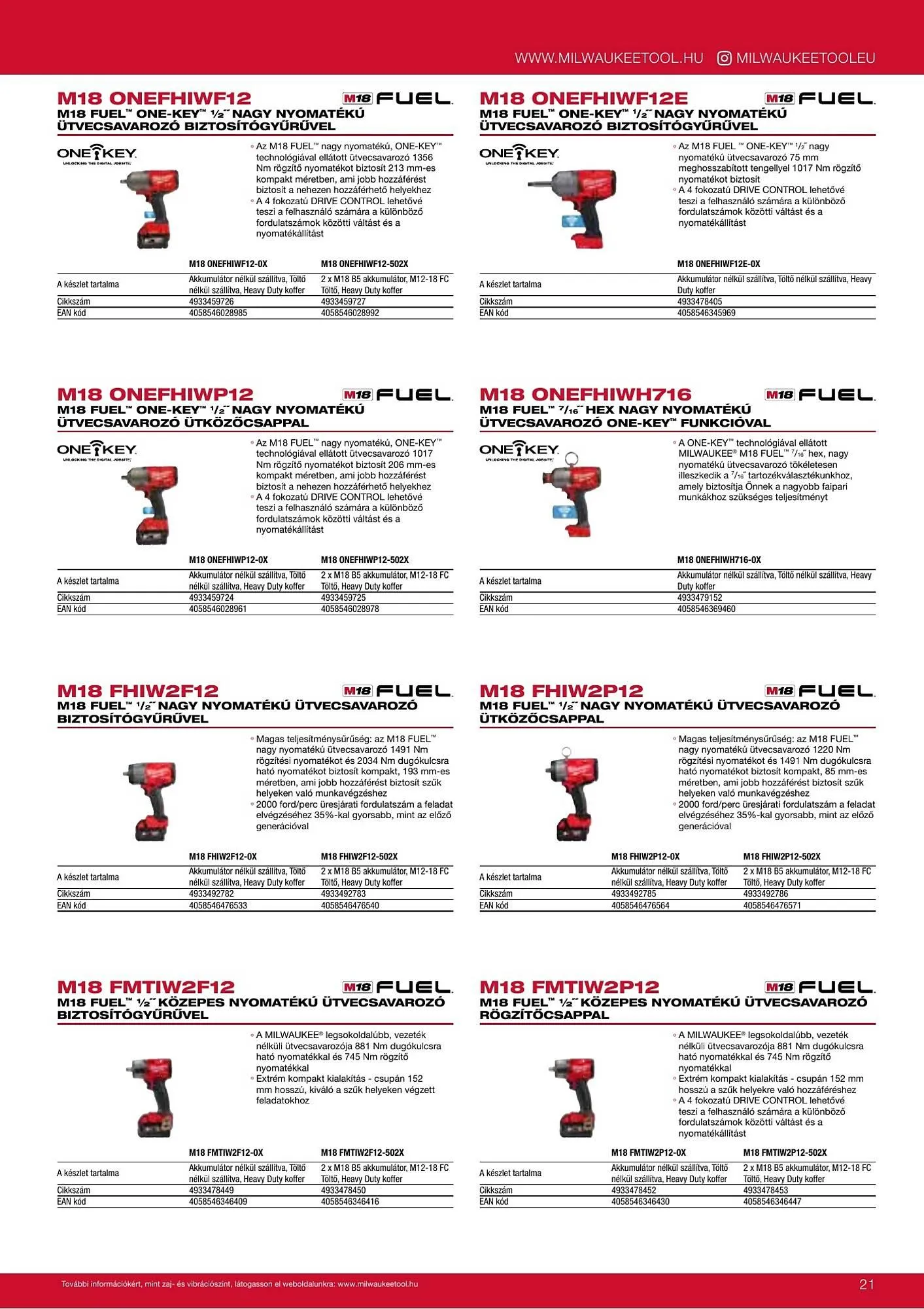 Katalógus Milwaukeetool akciós újság augusztus 14.-tól december 31.-ig 2025. - Oldal 21