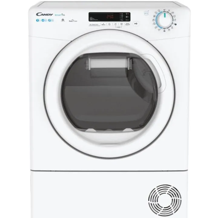 Candy CSO4H7A2DE-S szárítógép, Hőszivattyús, 7kg, E energiaosztály, 14 program, Wi-Fi, Fehér