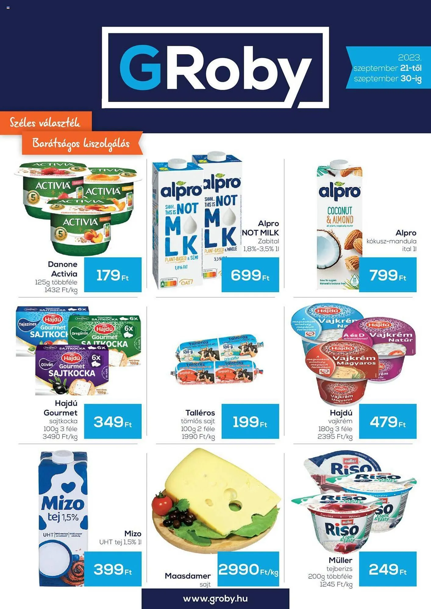 Katalógus GRoby akciós újság szeptember 21.-tól szeptember 30.-ig 2023. - Oldal 1