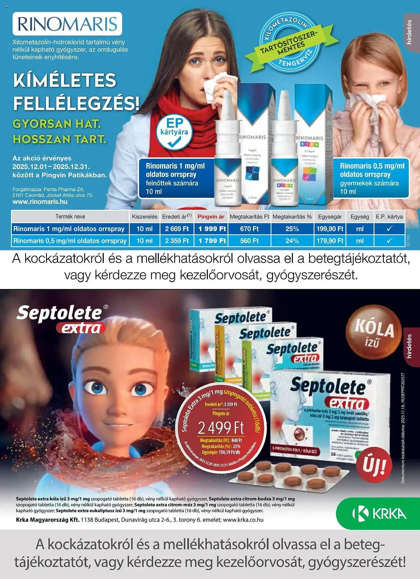 Katalógus Pingvin Patika akciós újság december 1.-tól december 31.-ig 2025. - Oldal 21