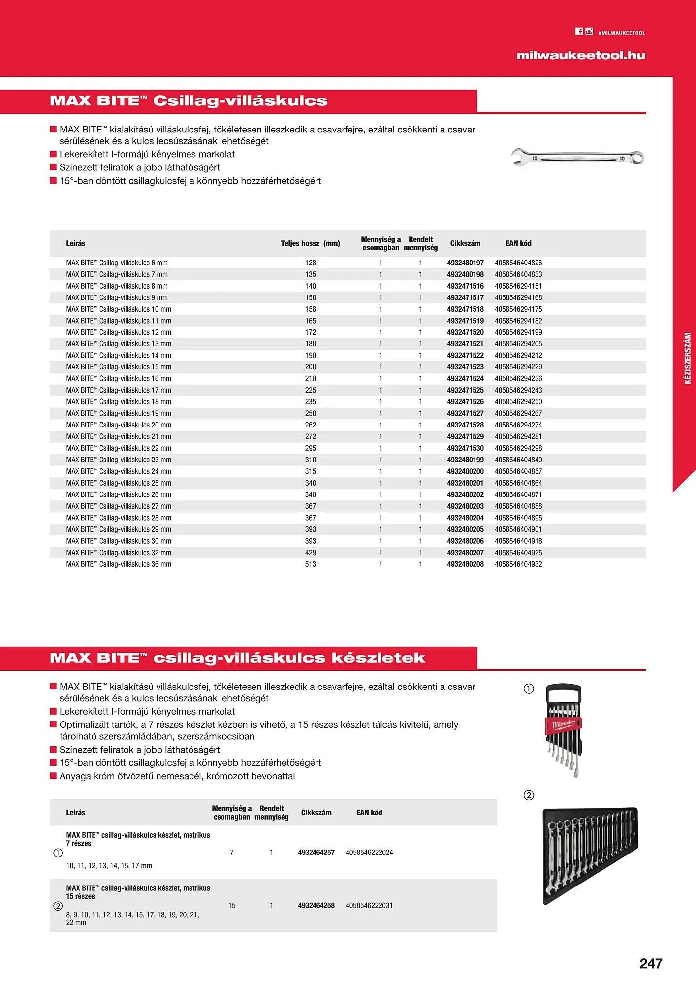 Katalógus Milwaukee akciós újság szeptember 16.-tól december 31.-ig 2025. - Oldal 247
