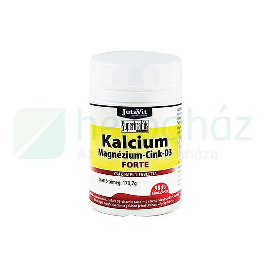 JUTAVIT KÁLCIUM-MAGNÉZIUM-CINK FORTE TABLETTA 90DB