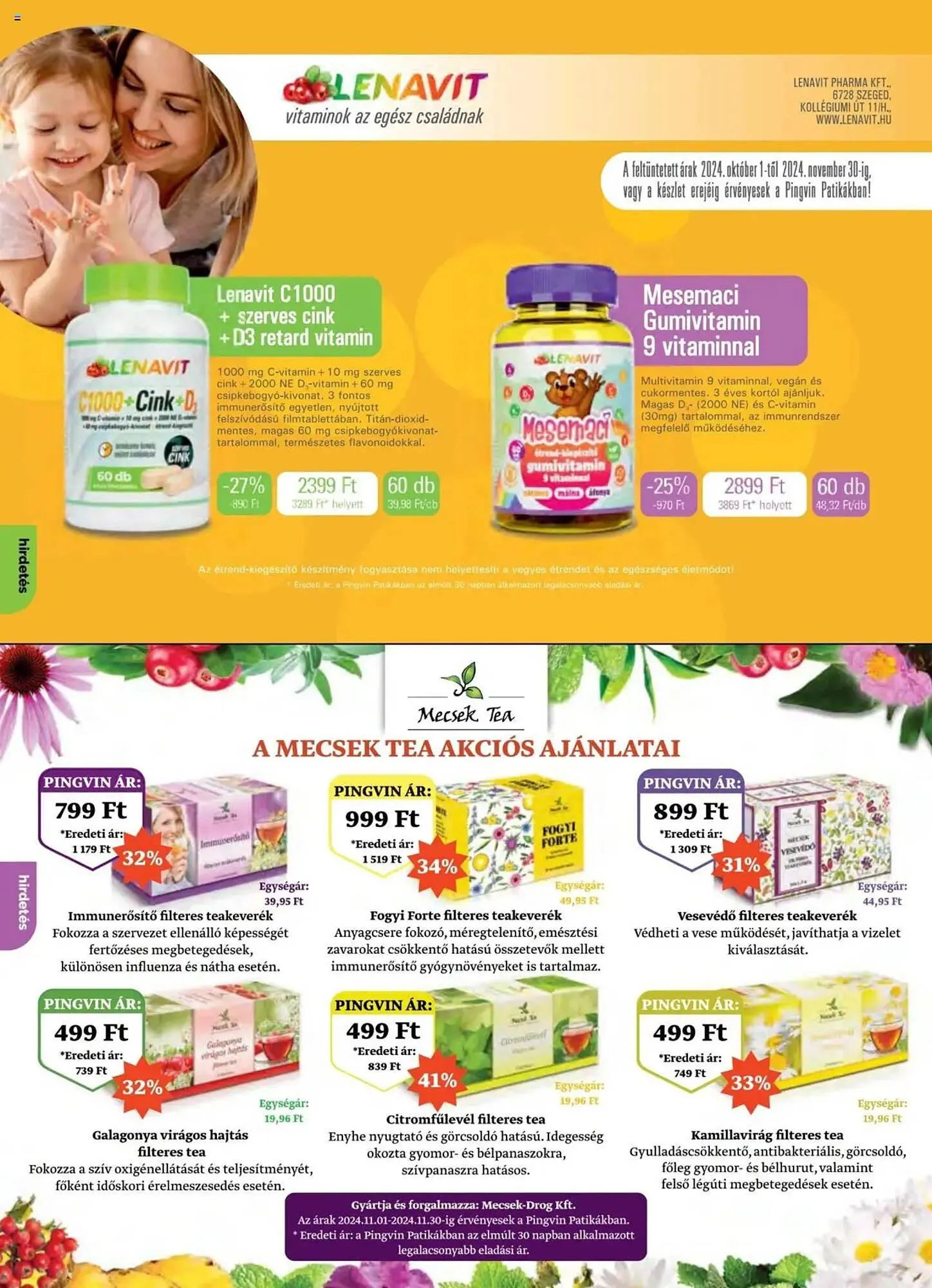 Katalógus Pingvin Patika akciós újság november 1.-tól november 30.-ig 2024. - Oldal 10