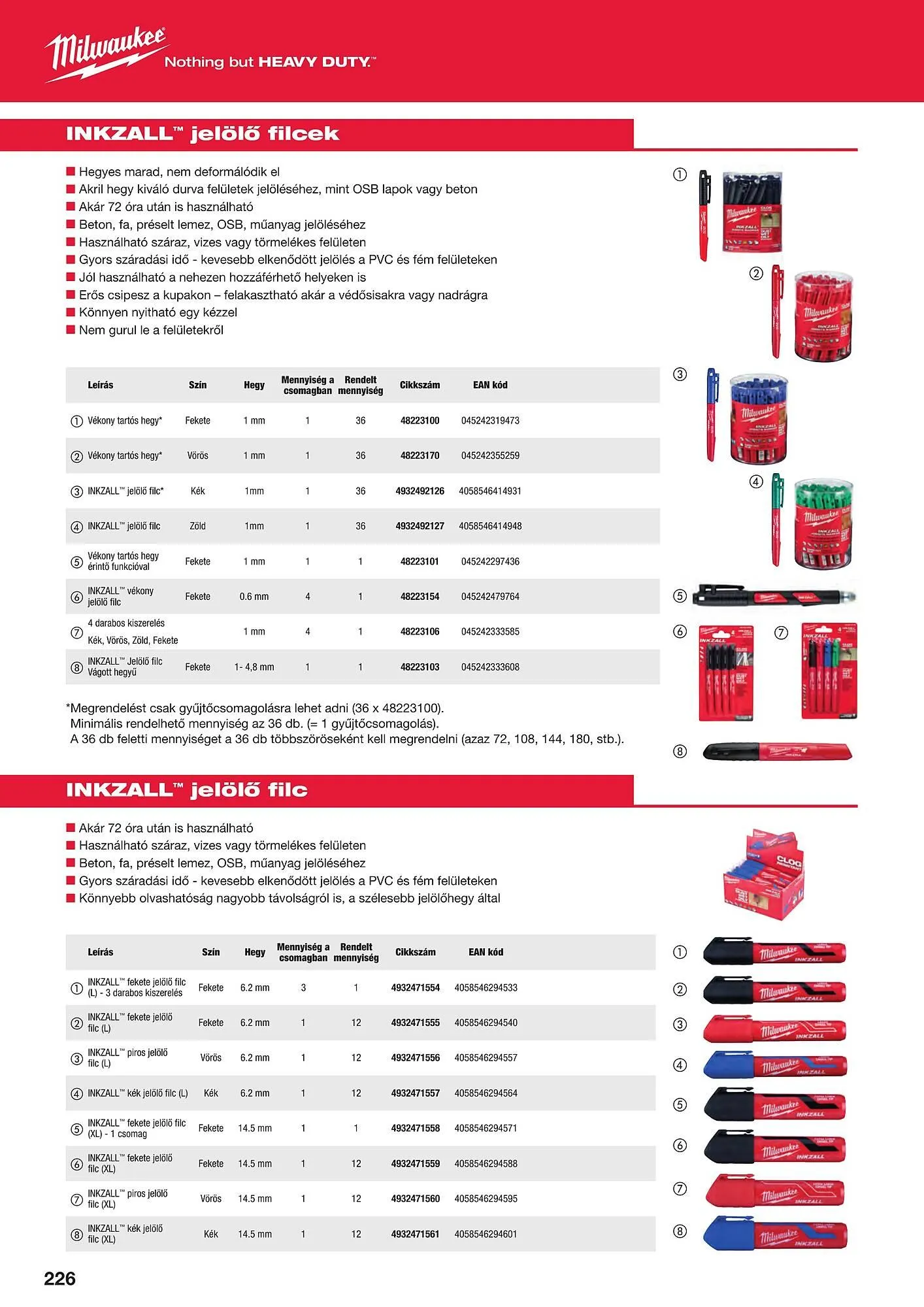Katalógus Milwaukeetool akciós újság augusztus 14.-tól december 31.-ig 2024. - Oldal 226