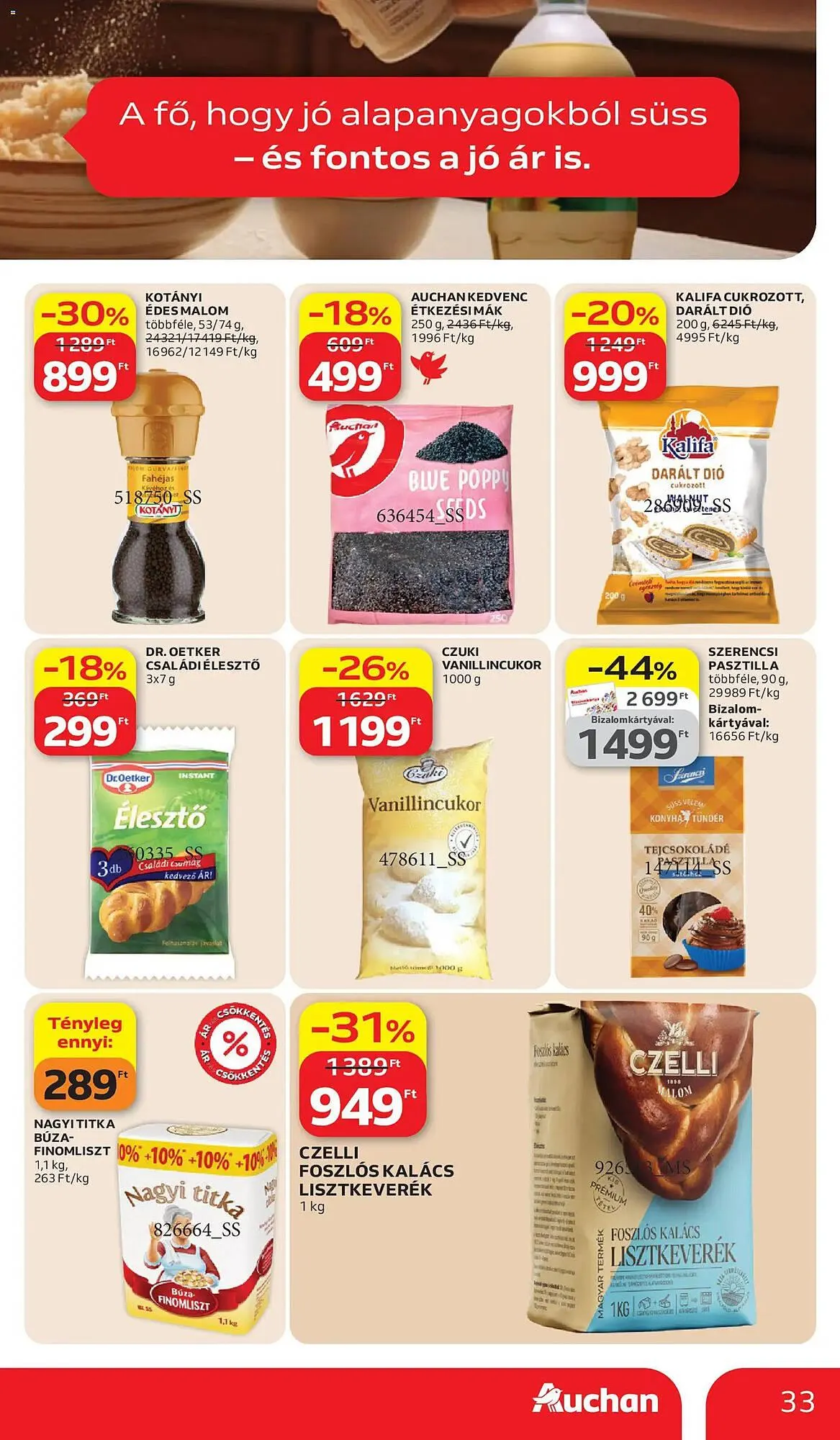 Katalógus Auchan akciós újság március 26.-tól április 8.-ig 2026. - Oldal 33