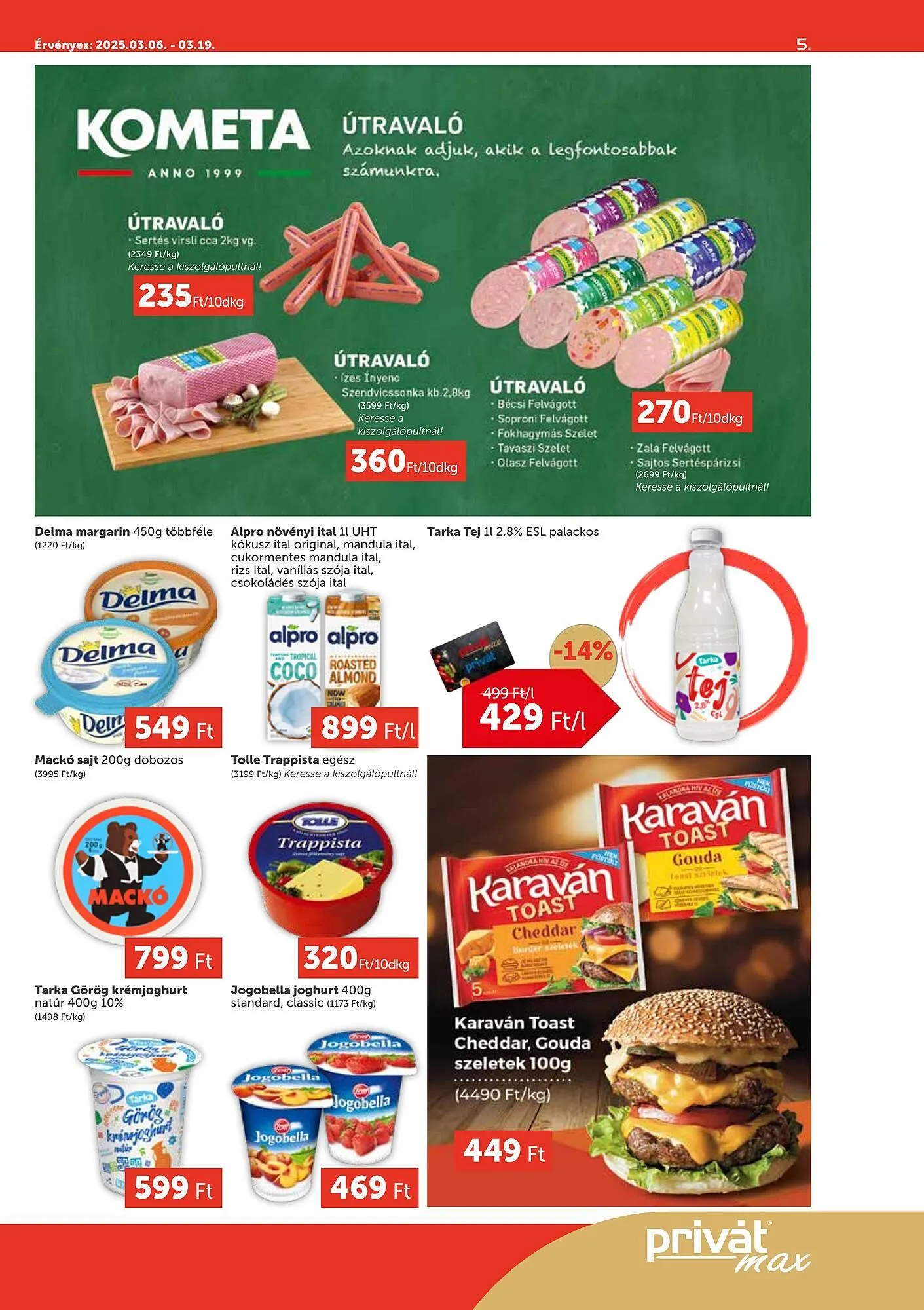 Katalógus PRIVÁT akciós újság március 6.-tól március 19.-ig 2025. - Oldal 5