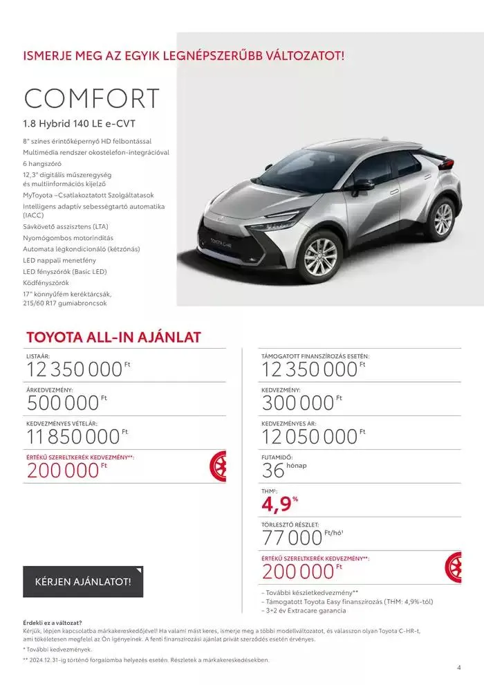 Katalógus Új Toyota C-HR Hybrid november 15.-tól november 15.-ig 2025. - Oldal 4