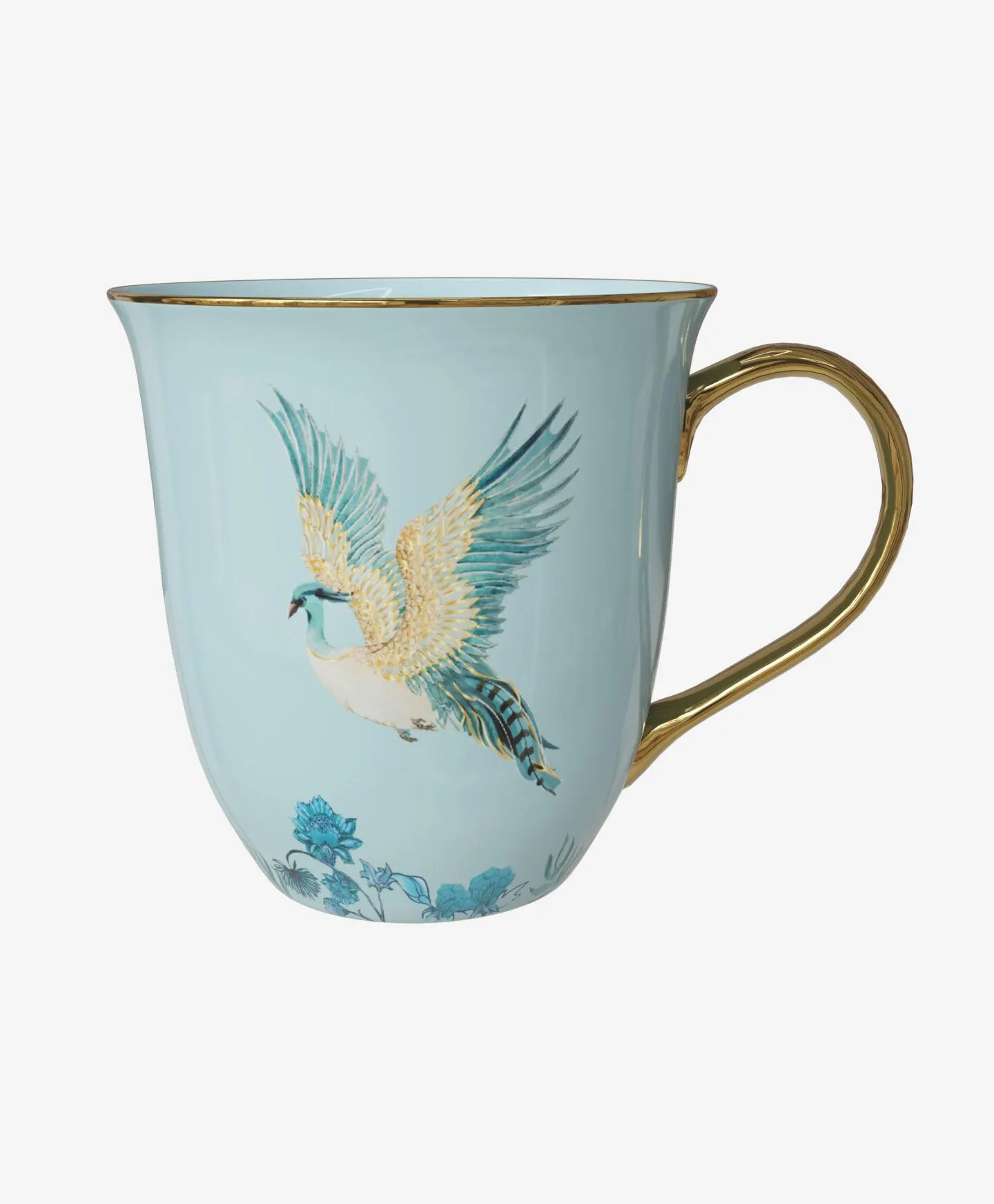 türkiz porcelán csésze