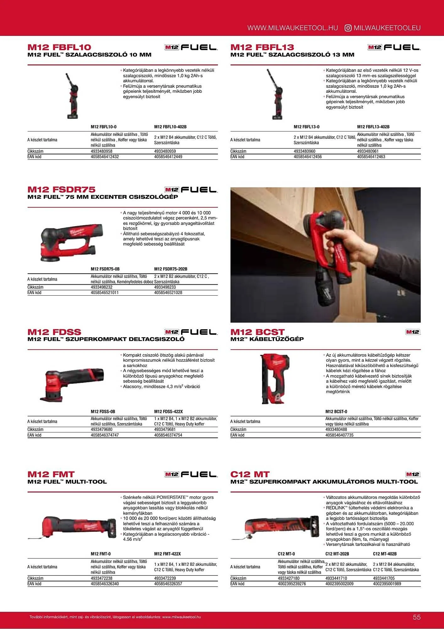 Katalógus Milwaukee akciós újság szeptember 16.-tól december 31.-ig 2026. - Oldal 55