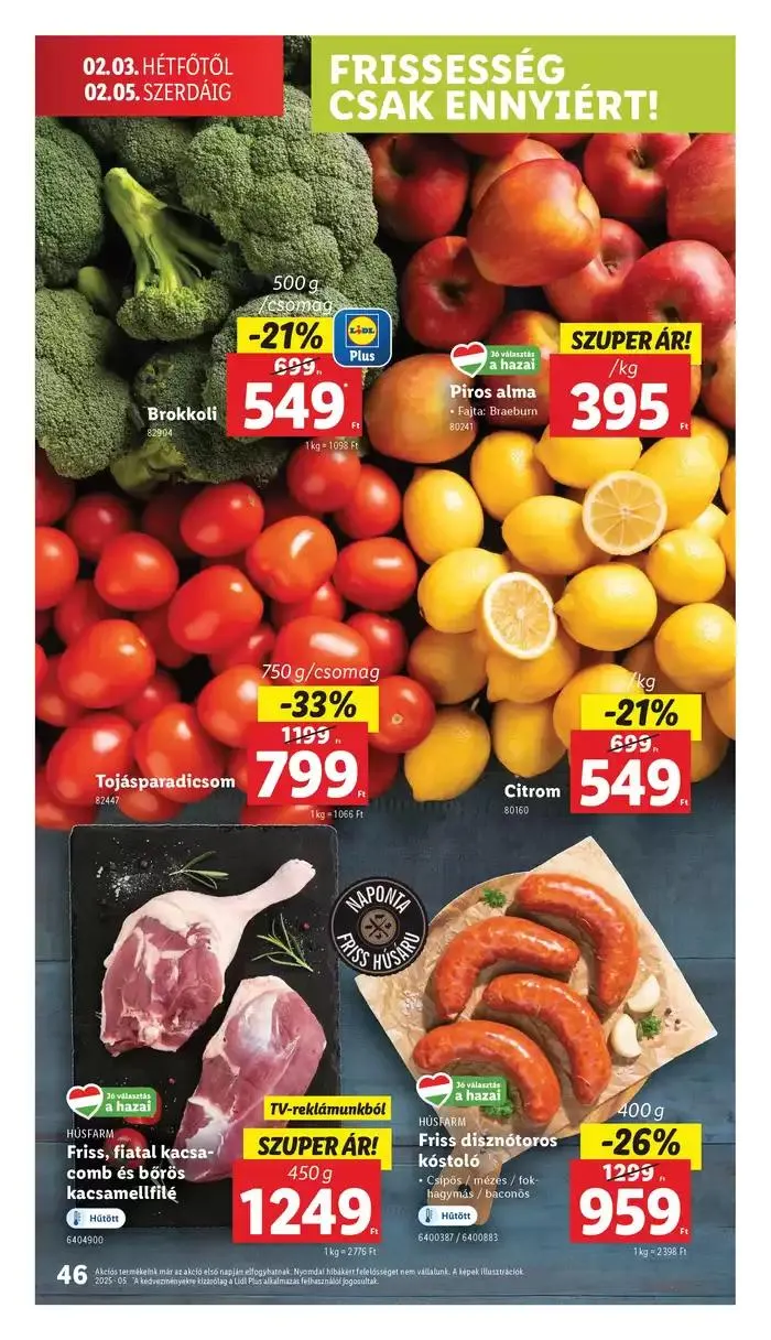 Katalógus Akciós újság – 05. hét január 30.-tól február 5.-ig 2025. - Oldal 46