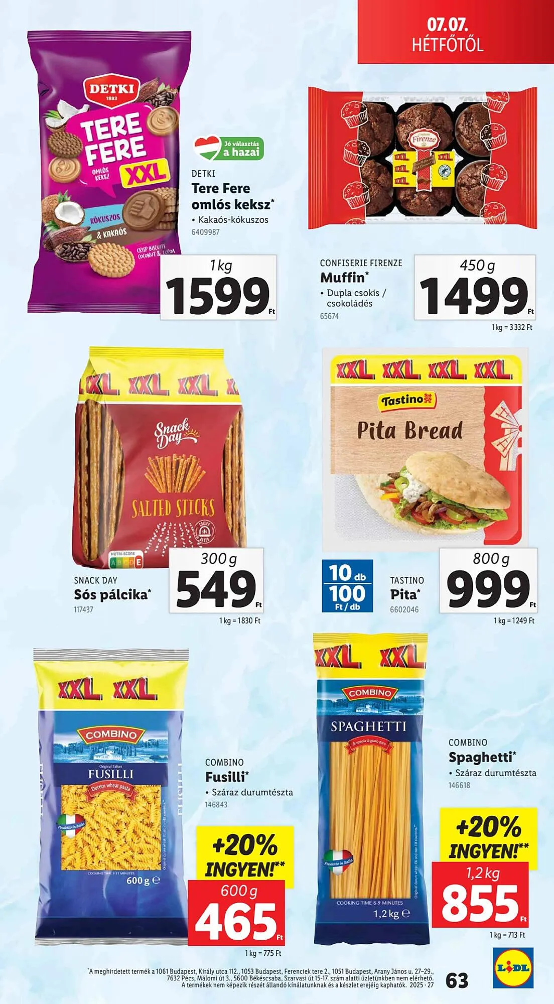Katalógus Lidl akciós újság július 3.-tól július 9.-ig 2025. - Oldal 63