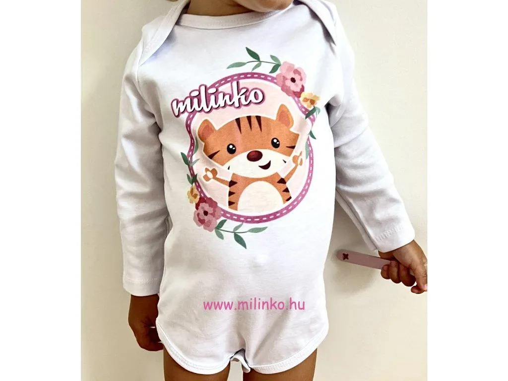 Egyedi baba body, hosszú ujjú- Milinko