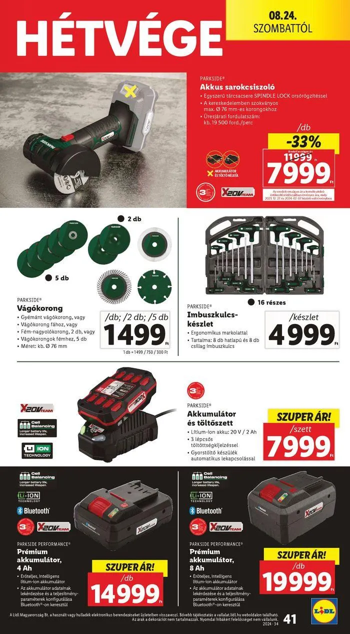 Katalógus Akciós újság – 34. hét augusztus 22.-tól augusztus 28.-ig 2024. - Oldal 41