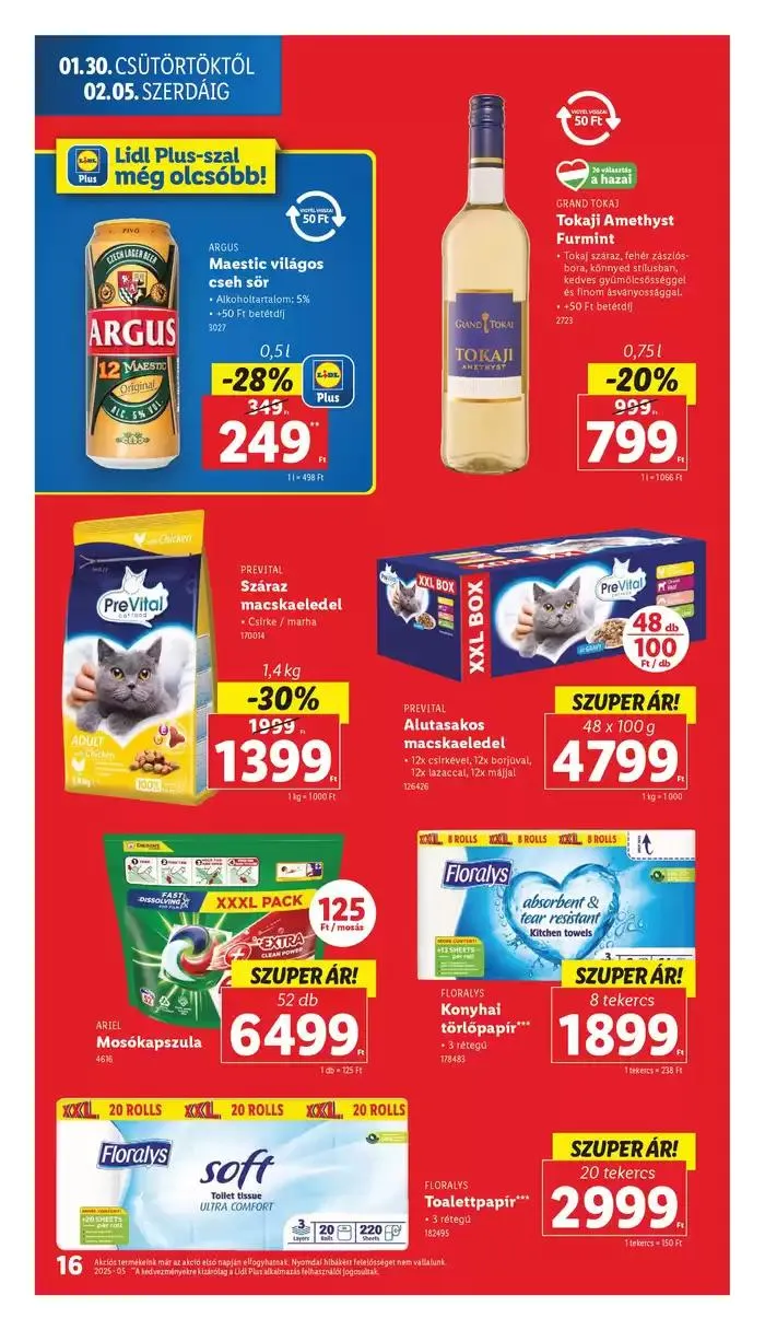 Katalógus Akciós újság – 05. hét január 30.-tól február 5.-ig 2025. - Oldal 16