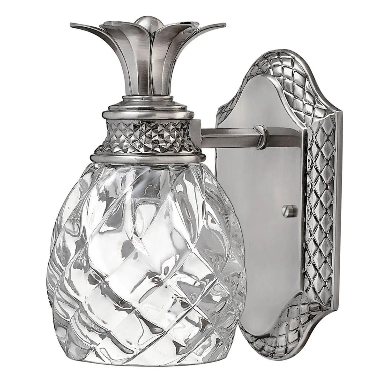 LED fali lámpa Plantation, antik nikkel