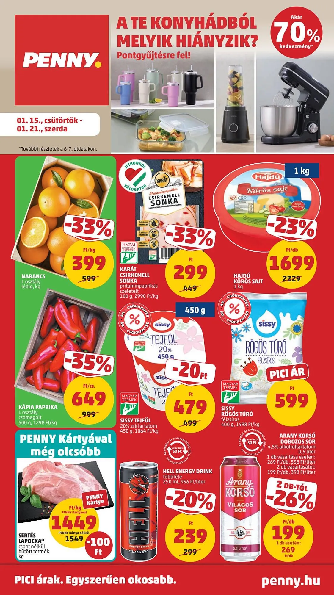 Katalógus PENNY akciós újság január 15.-tól január 21.-ig 2026. - Oldal 1