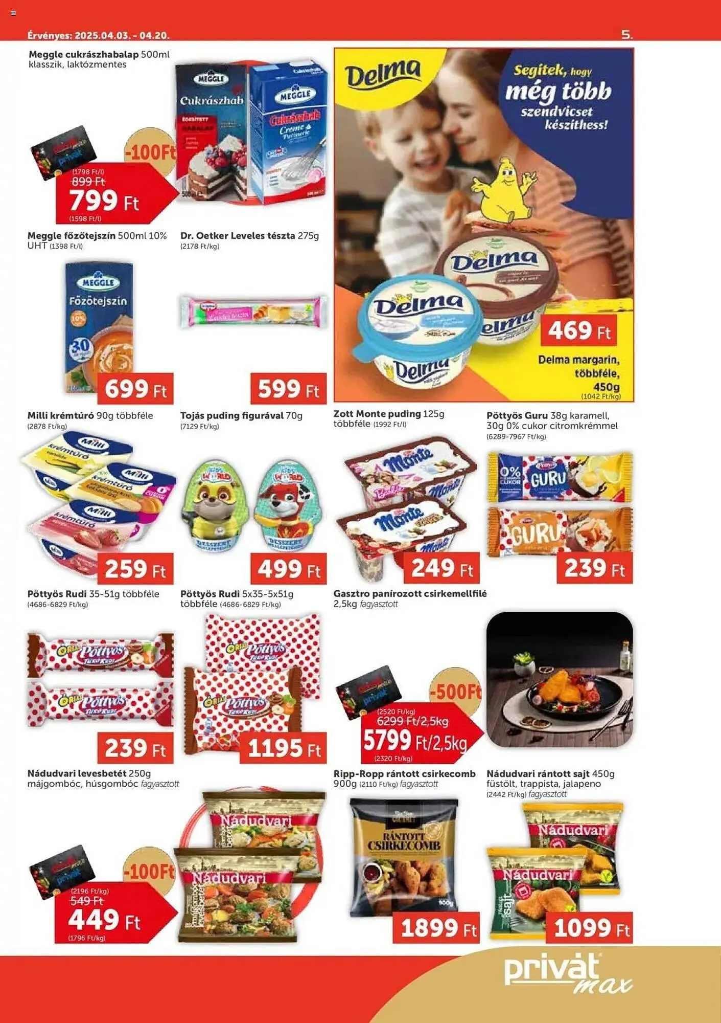 Katalógus PRIVÁT akciós újság április 3.-tól április 20.-ig 2025. - Oldal 5