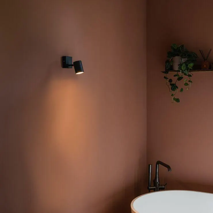 Modern foltfekete állítható négyzet - Jeana