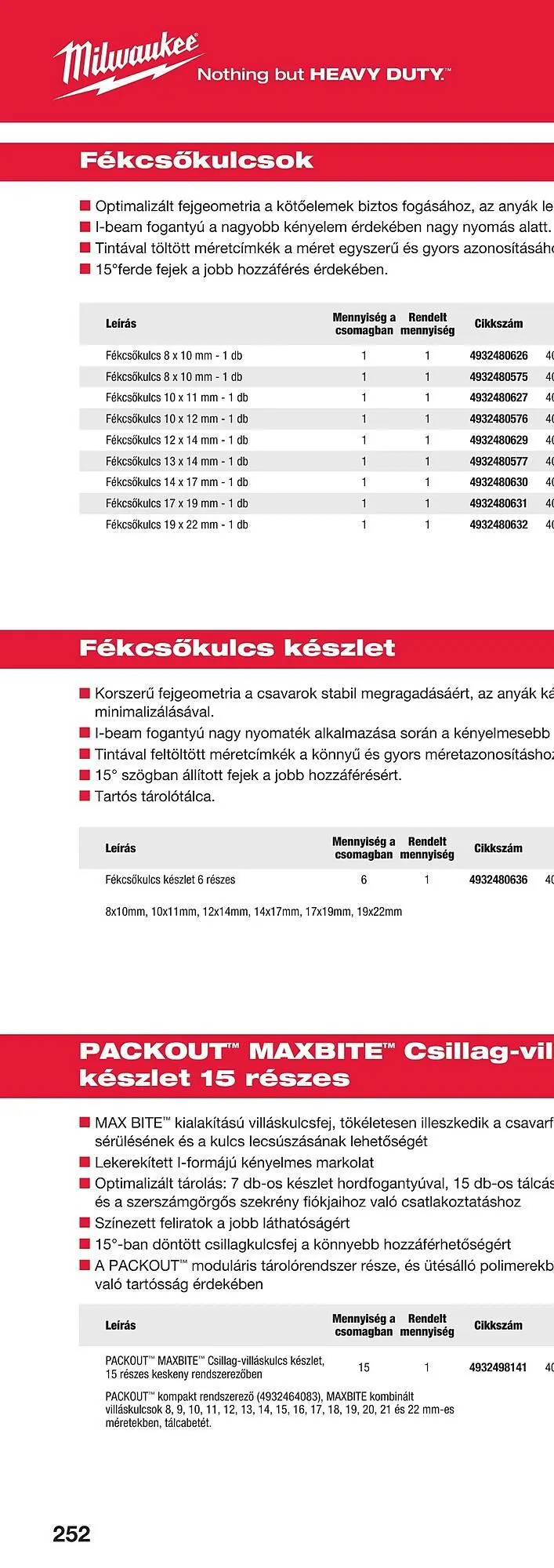 Katalógus Milwaukee akciós újság szeptember 16.-tól december 31.-ig 2025. - Oldal 502