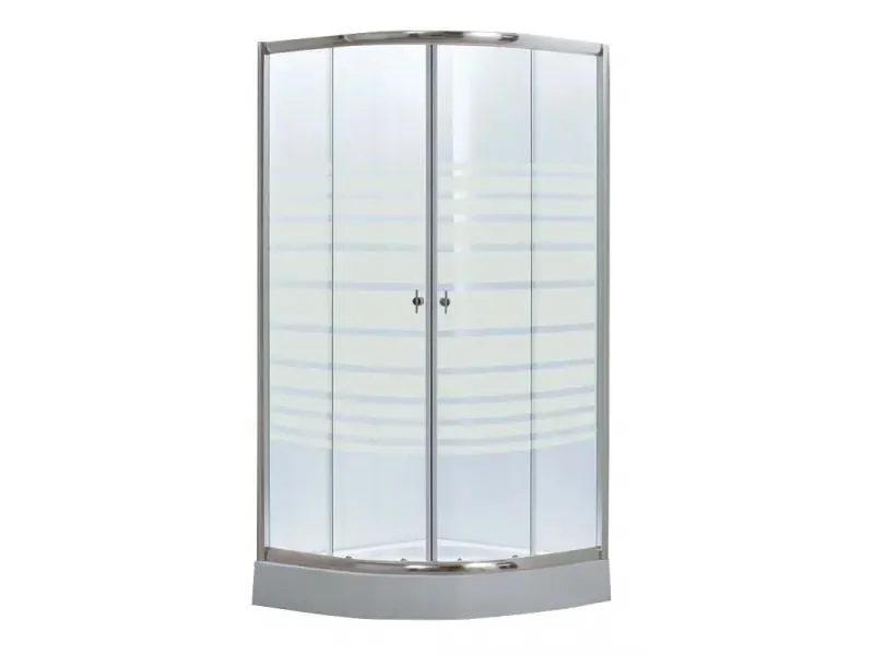 STRIP - zuhanykabin tálcával (íves, 90x90x194cm)