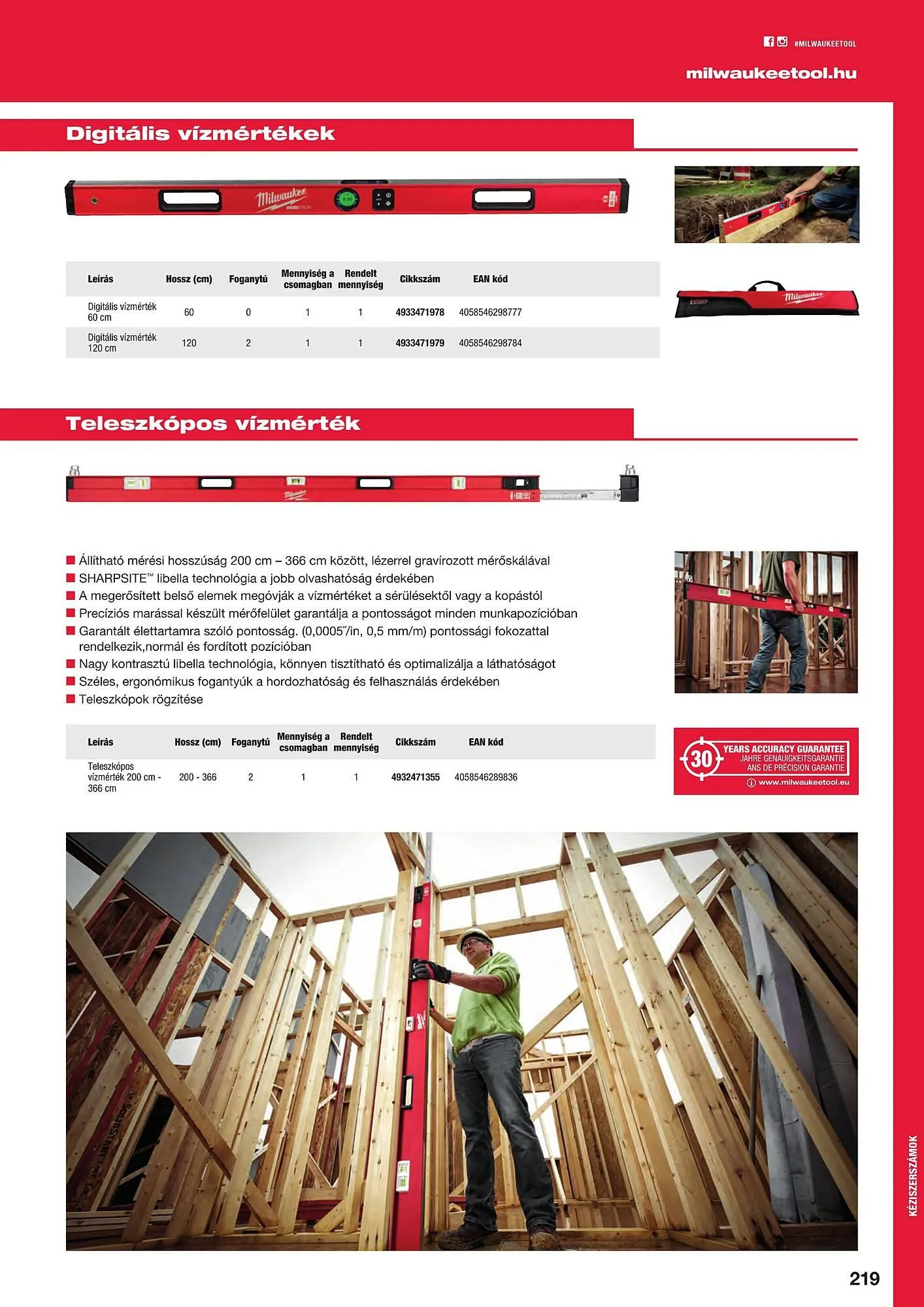 Katalógus Milwaukeetool akciós újság augusztus 14.-tól december 31.-ig 2024. - Oldal 219