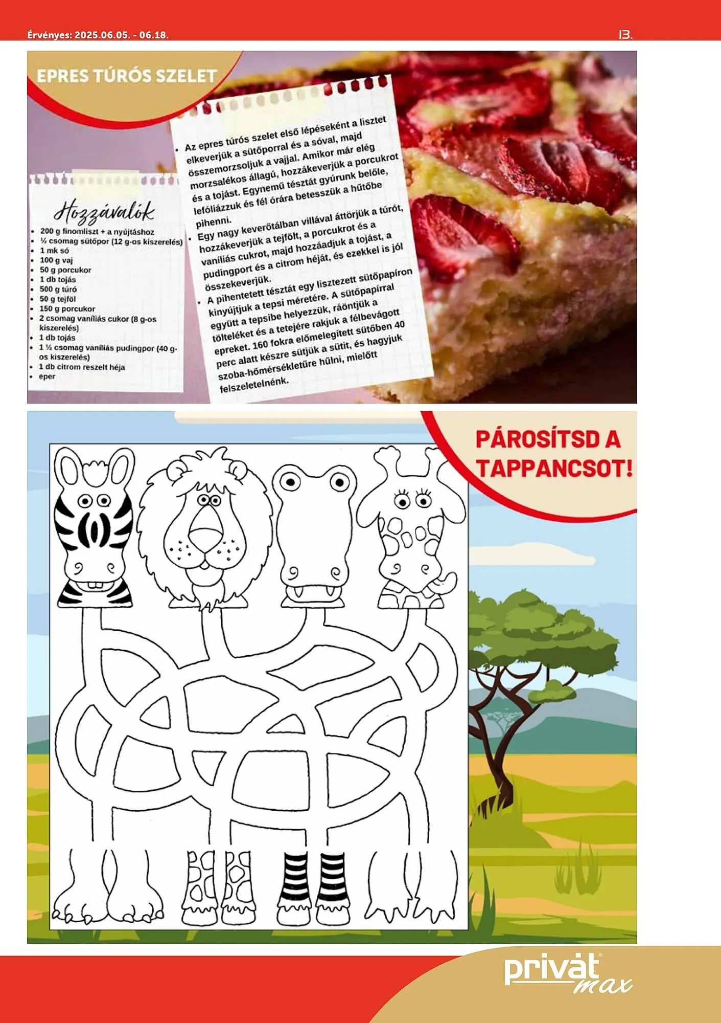 Katalógus PRIVÁT akciós újság július 5.-tól július 18.-ig 2025. - Oldal 13