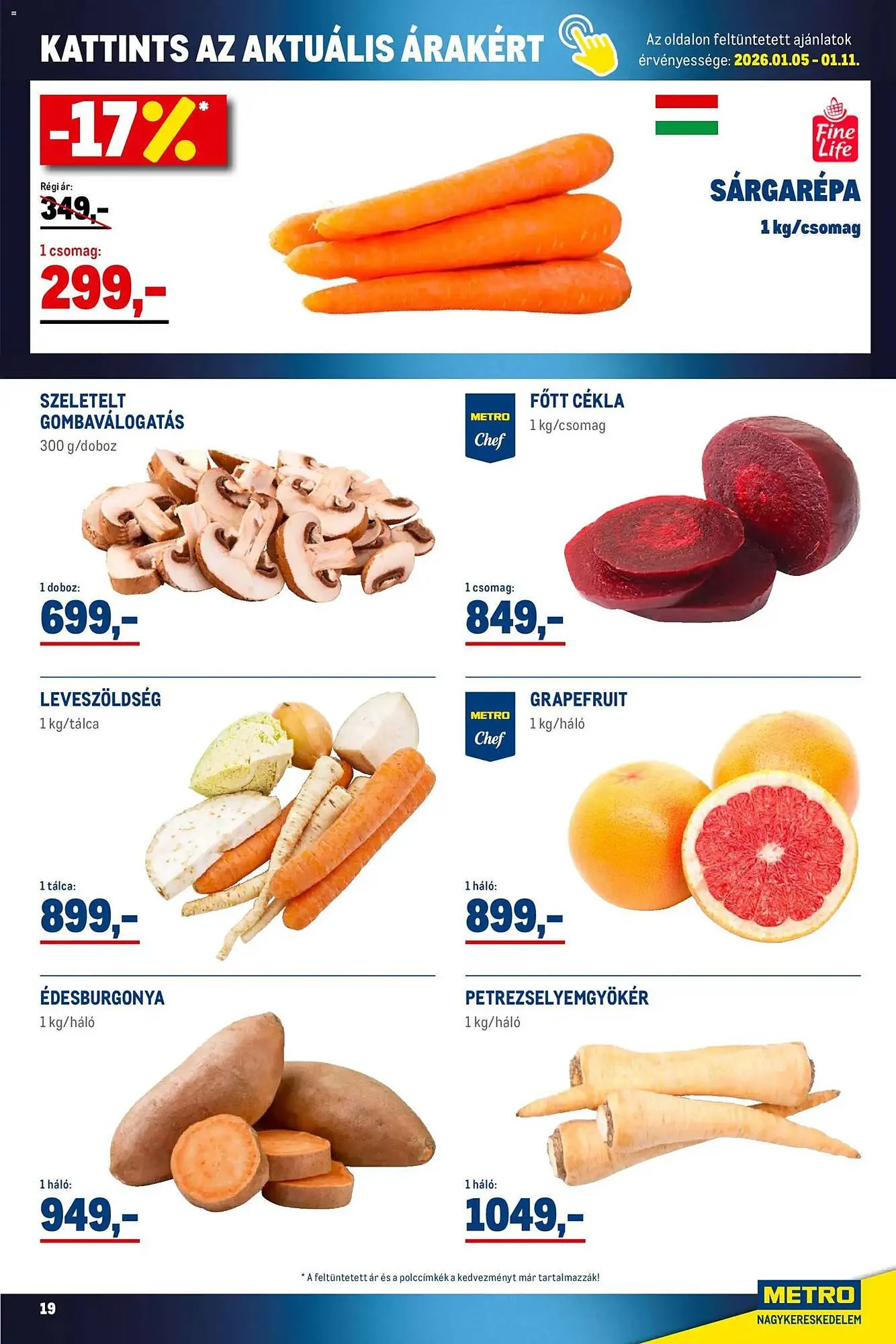 Katalógus Metro akciós újság január 2.-tól január 31.-ig 2026. - Oldal 19