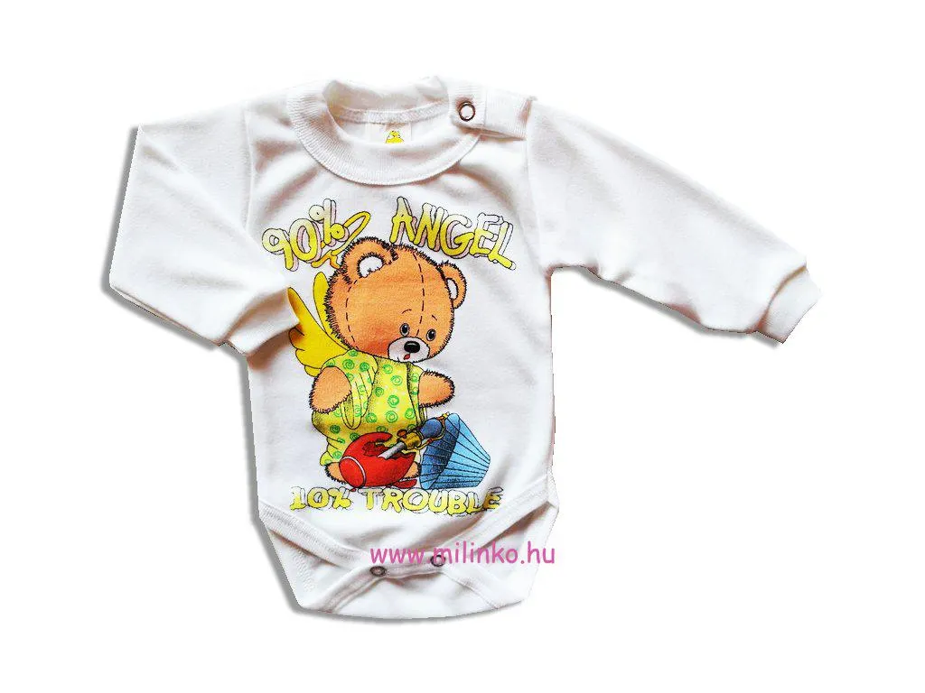 Baba body – ANGEL, fehér