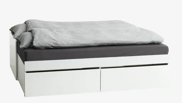 Sänky säilytystilalla TANGBJERG 90/180x200 valkoinen