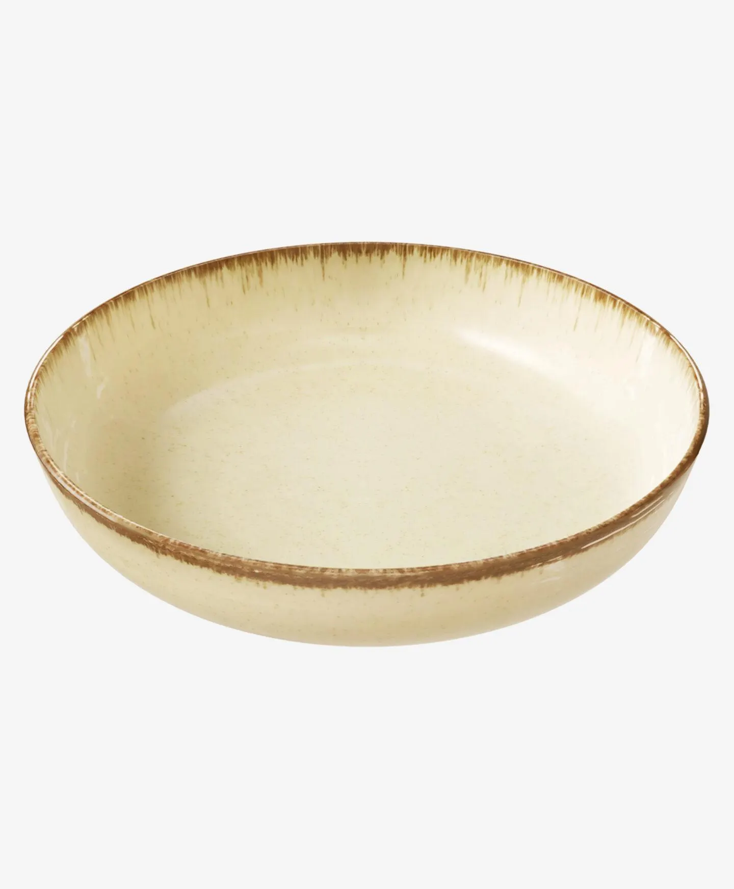 bézs porcelán mélytányér