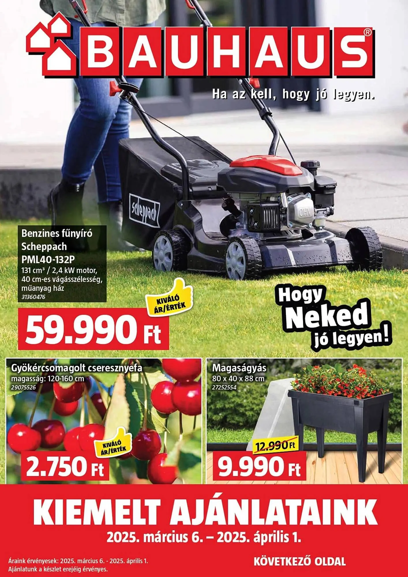 Katalógus Bauhaus akciós újság március 6.-tól április 1.-ig 2025. - Oldal 1
