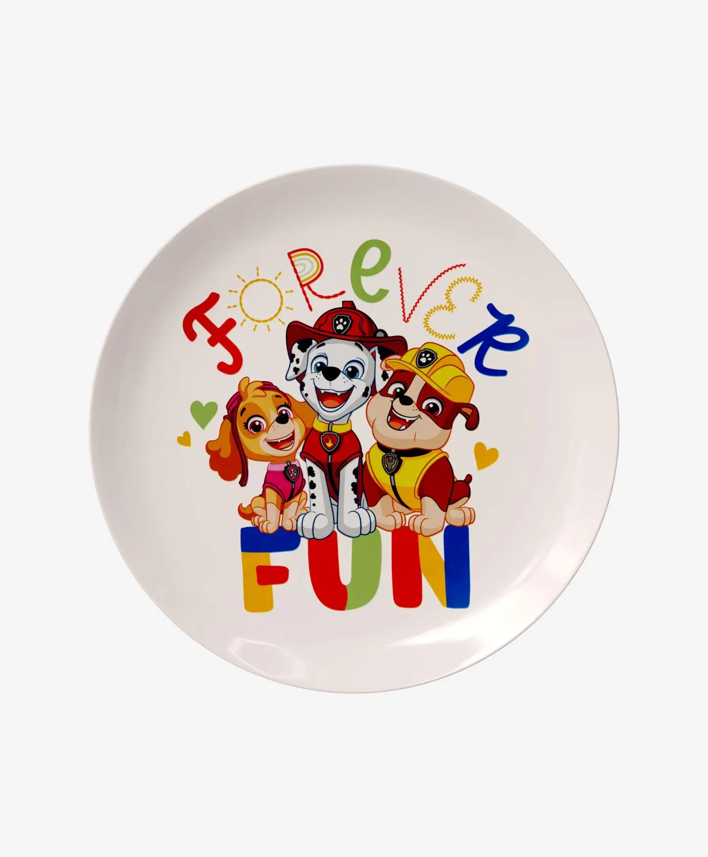 porcelán tányér Mancs Őrjárat mintával