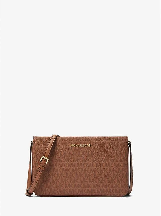 Jet Set Large Signature Logo Crossbody Bag